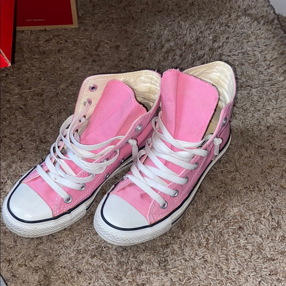 Pink High-Top Converse